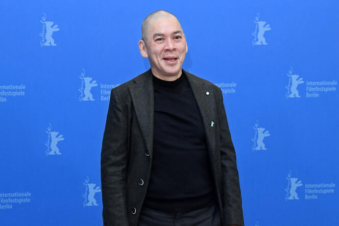 Le réalisateur Tsai Ming-liang lors de la présentation de « Days » au Festival international du film de Berlin (Allemagne), le 27 février 2020.