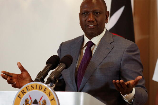 Le président du Kenya, William Ruto, à Nairobi, le 28 septembre 2022.