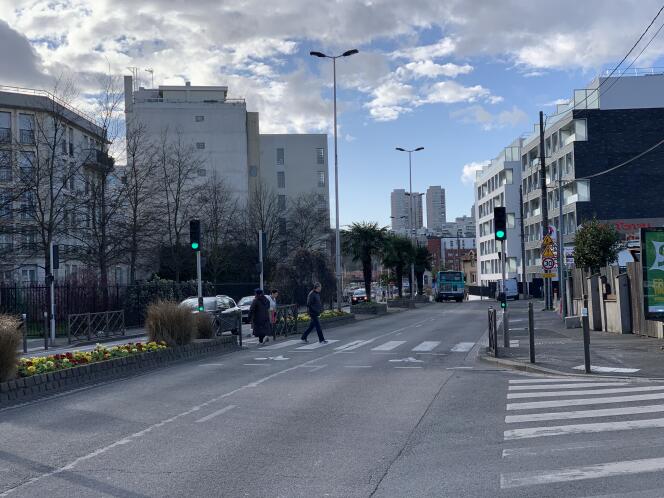 Boulevard Gabriel Perry, Rosny-sous-Bois (Saint-Saint-Denis), in February 2020.