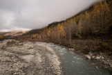 La rivière du Drac dans le Champsaur (Hautes Alpes), le 10 novembre 2022.