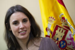 La ministre espagnole de l’égalité, Irene Montero, à l’origine de la loi aux effets pervers, en 2021.