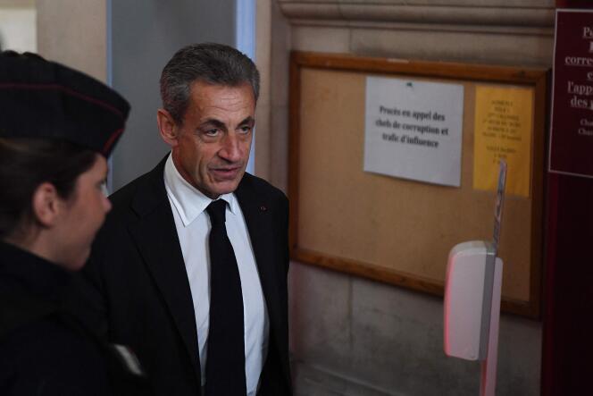 Nicolas Sarkozy, à son arrivée à la cour d’appel de Paris, le 5 décembre 2022.  