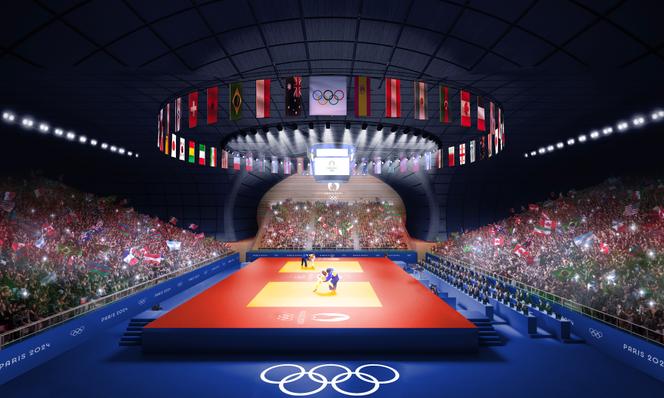 L'Arena Champ de Mars, dove si svolgeranno le gare di judo e wrestling dei Giochi Olimpici e di judo e rugby dei Giochi Paralimpici di Parigi 2024.