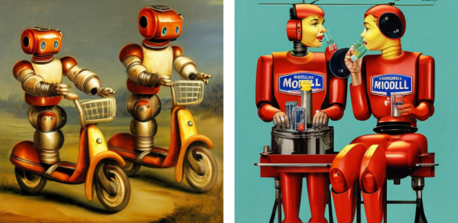 « Des souvenirs de substitution pour un couple de robots qui vient de subir une perte de données »