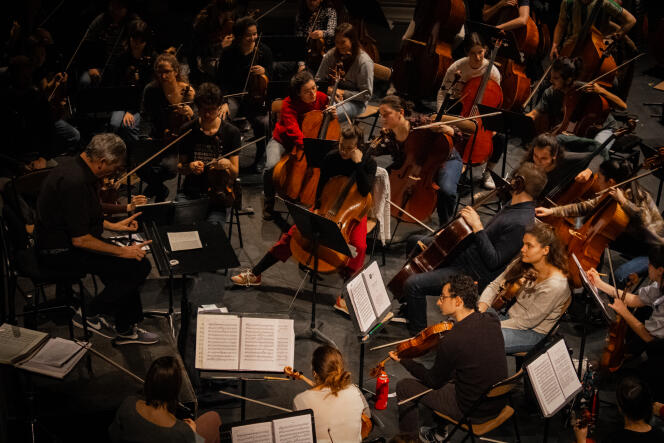 L’Orchestre français des jeunes en répétition à Compiègne (Oise), le 6 décembre 2022.