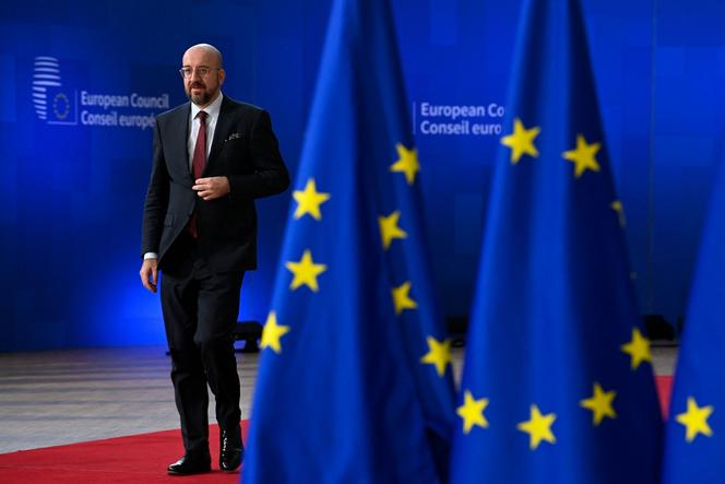 President of the European Council Charles Michel arrives to take part in a European Council Summit in Brussels, on December 15, 2022. 