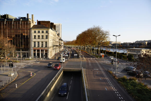 Les quais du centre-ville de Rouen, le 11 décembre 2022.