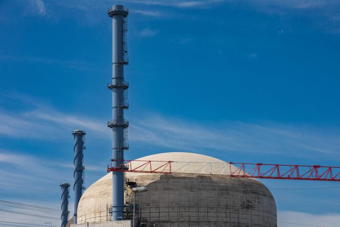 Le réacteur pressurisé européen (EPR) de Flamanville, en Normandie pris le 14 juin 2022.