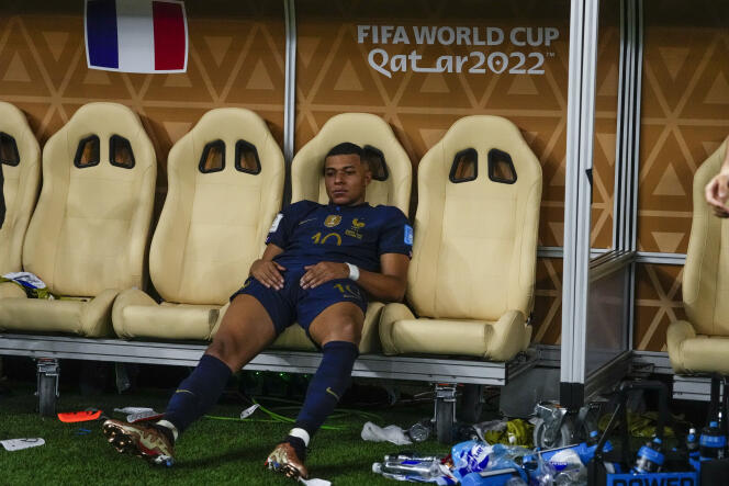 Kylian Mbappé after the final against Argentina at Lusail Stadium (Qatar), December 18, 2022.