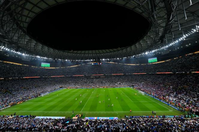 Vista del estadio Lusail durante la final de la Copa del Mundo en Qatar entre Argentina y Francia, el 18 de diciembre de 2022.