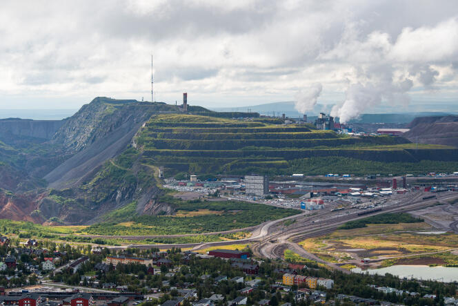 The iron mine of the Swedish state-owned mining company LKAB (Luossavaara-Kiirunavaara Aktiebolag) in Kiruna, Sweden, on August 25, 2021.