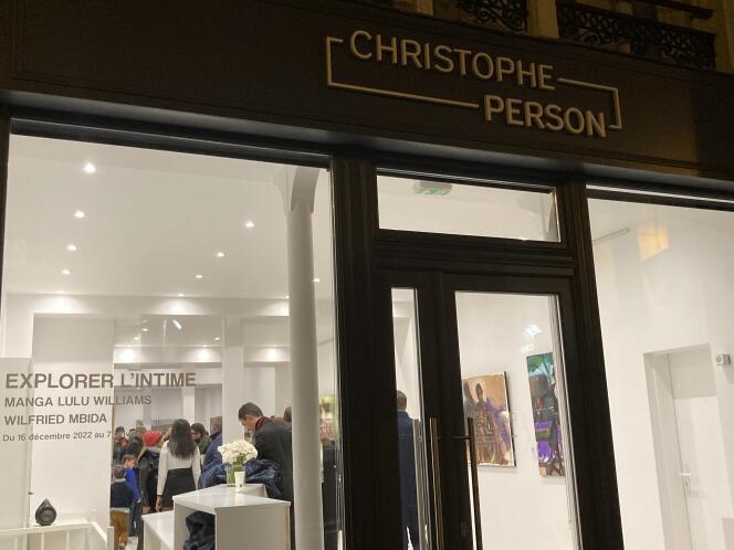 The Christophe Person gallery, located at 39 Rue des Blancs-Manteaux in Paris, during its opening exhibition on Thursday, December 15, 2022.