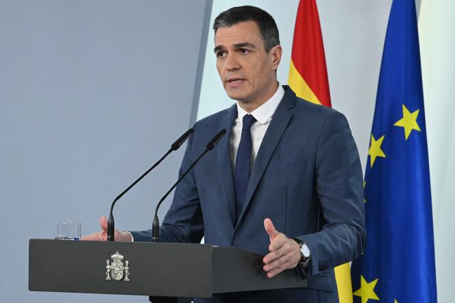 El presidente del Gobierno español, Pedro Sánchez, en Madrid, 20 de diciembre de 2022.