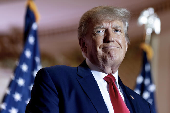 El expresidente de los Estados Unidos, Donald Trump, en Mar-a-Lago, Florida, el 15 de noviembre de 2022.