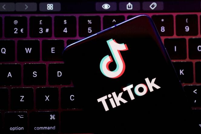 Photo d’illustration montrant le logo de l’application Tiktok, le 21 août 2022. 