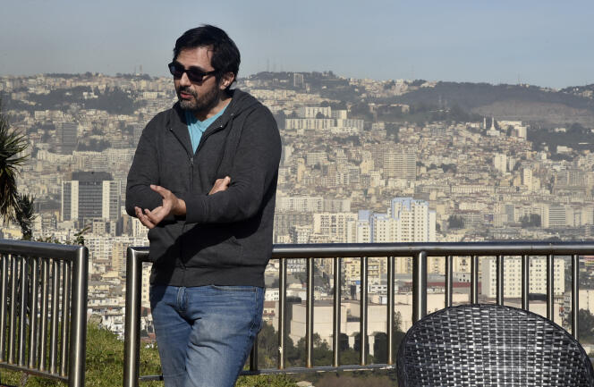 Noureddine Tayebi, co-founder of the VTC Yassir app, in Algiers, February 2022.
