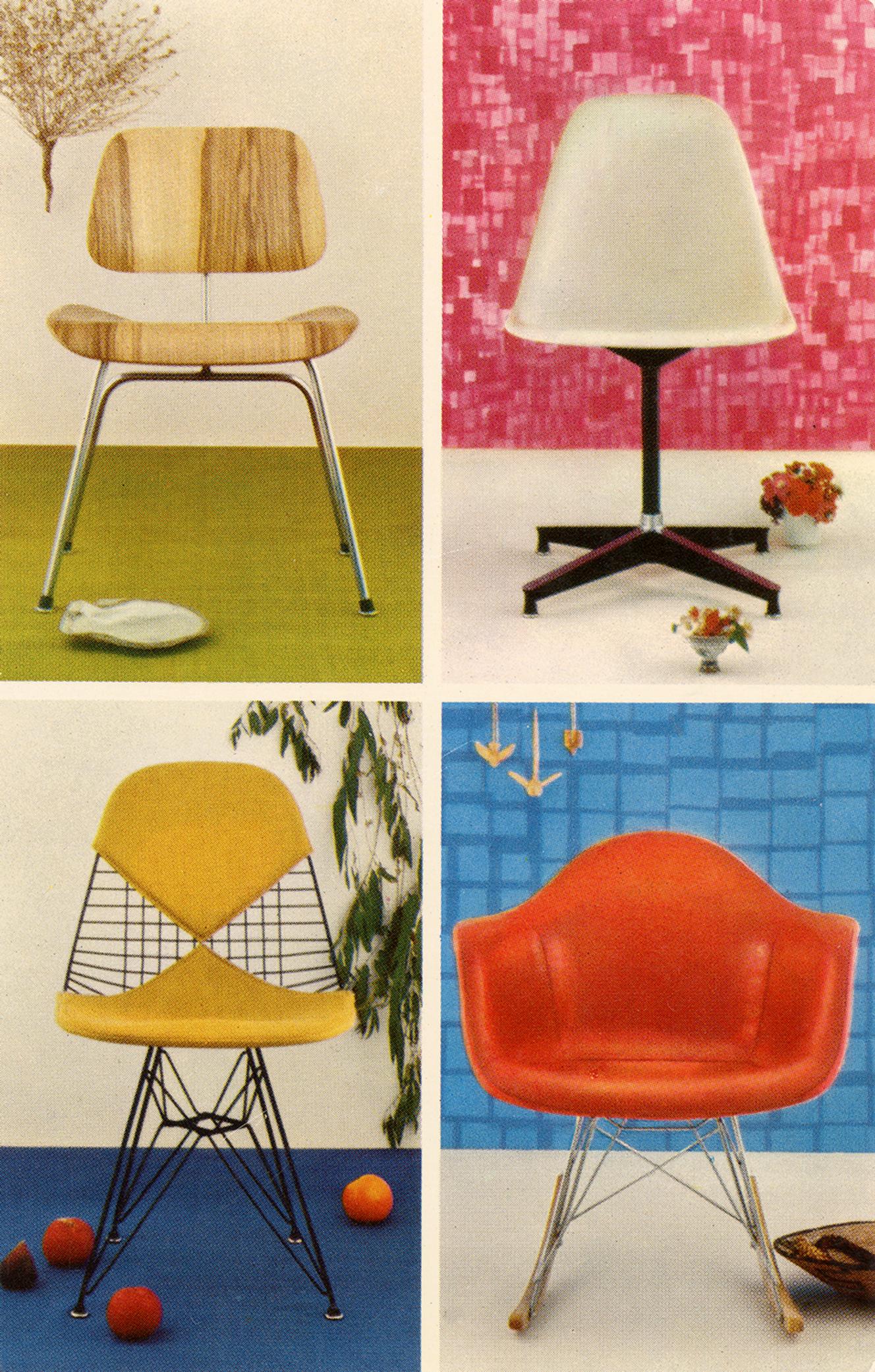 Postal creada por Ray y Charles Eames en 1954 para promocionar su trabajo.