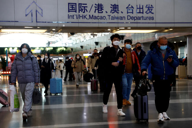 En el Aeropuerto Internacional de Beijing Capital en Beijing el 27 de diciembre de 2022. 