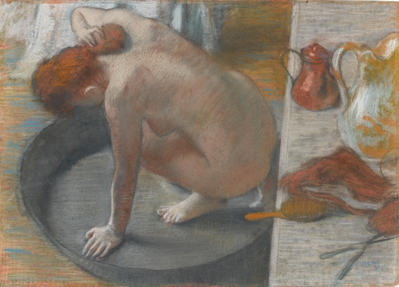 « Le Tub » (1886), d’Edgar Degas. Pastel sur carton.