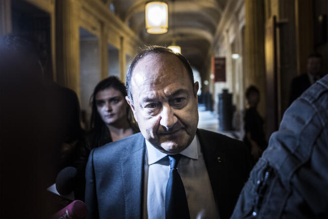 Bernard Squarcini, en el juzgado de París, mientras comparecía como testigo en el juicio de Merah, el 19 de octubre de 2017.
