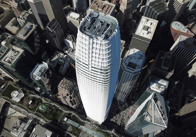     La torre del gigante de la computación en la nube Salesforce, en San Francisco (California, Estados Unidos), 6 de febrero de 2019. 