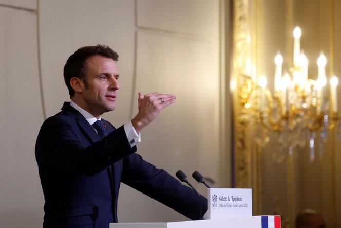 Presidente Emmanuel Macron, en París, 5 de enero de 2023. 