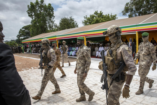 Coronel Assimi Goïta, presidente de transición, en Bamako, 22 de septiembre de 2022.