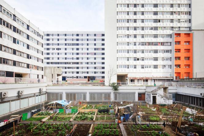 Un jardín compartido en la losa de La Noue, en Bagnolet (Seine-Saint-Denis), 5 de enero de 2023. 