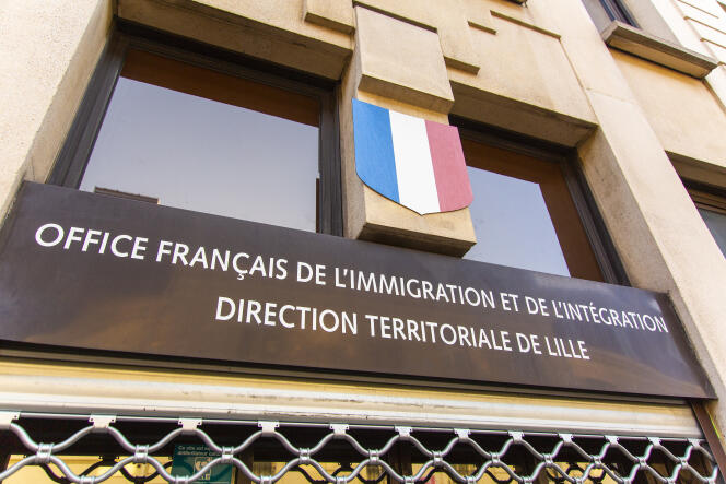 La Oficina Francesa para la Inmigración y la Integración (OFII), en Lille (Hauts-de-France). 