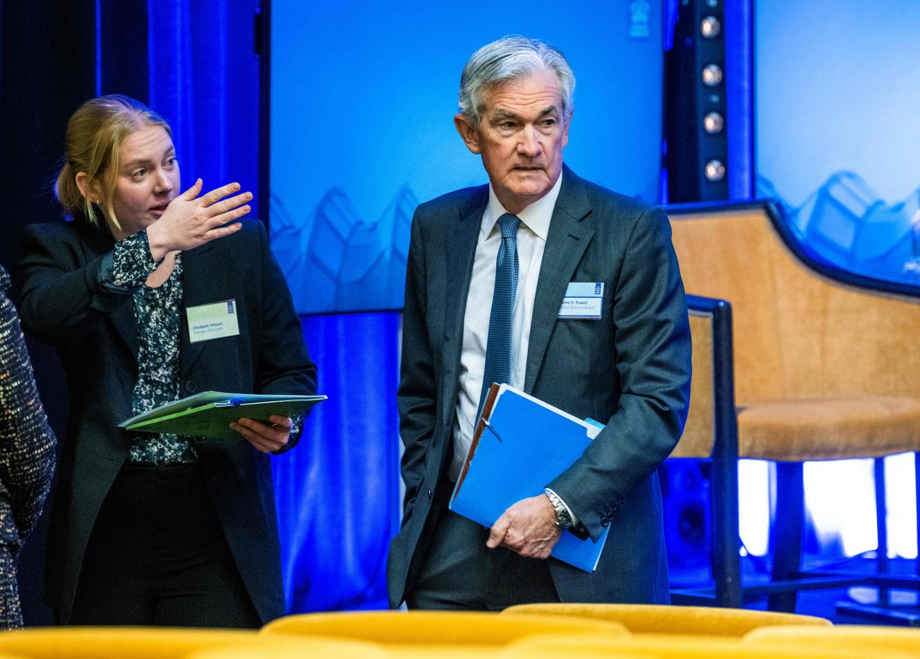 Jerome Powell, jefe de la Fed, el banco central estadounidense, en Estocolmo, el 10 de enero de 2023.