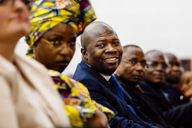 Lucien Ebata, vendredi 25 juillet 2014, au ministère des Affaires étrangères, Brazzaville, Congo.