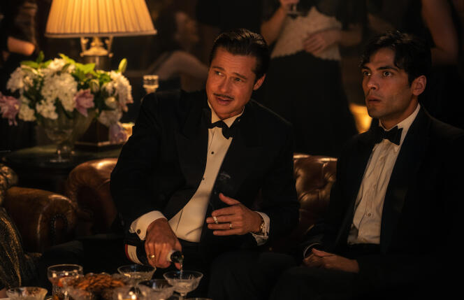 Jack Conrad (Brad Pitt) and Manny Torres (Diego Calva) in 