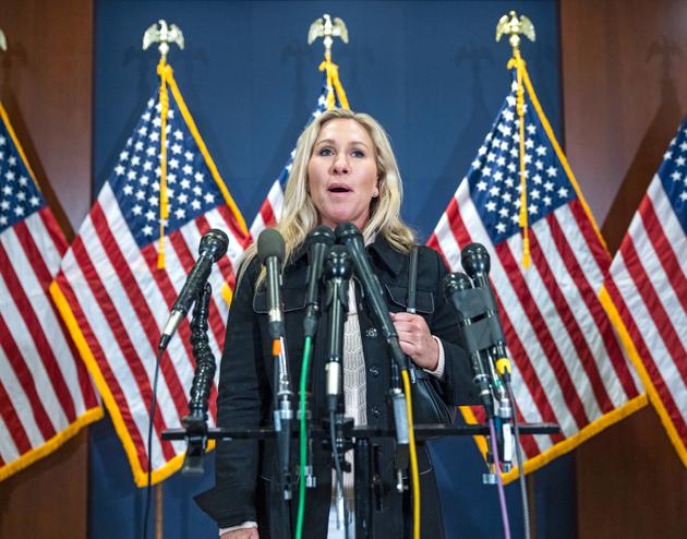 La representante republicana Marjorie Taylor Greene en Washington el 15 de noviembre de 2022.