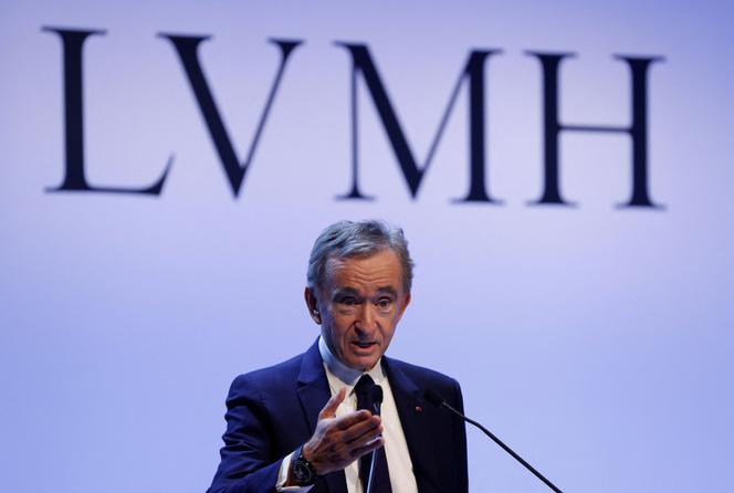 Bernard Arnault, CEO of LVMH, in Paris on January 28, 2020.