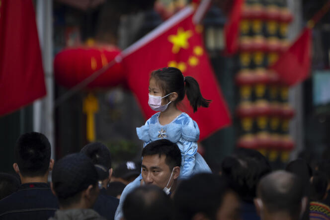 The fertility rate has fallen in China to 1.15 children per woman in 2021. Here in Beijing on October 7, 2022.