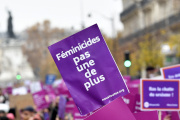 Manifestation organisée par le collectif « Nous toutes », contre les violences sexistes et sexuelles, à Paris, le 20 novembre 2021. 