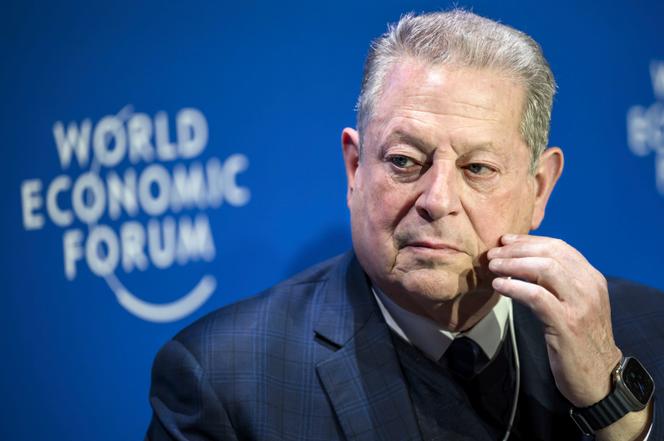 Al Gore, exvicepresidente de Estados Unidos, en el Foro Económico Mundial, en Davos, Suiza, el martes 17 de enero de 2023.