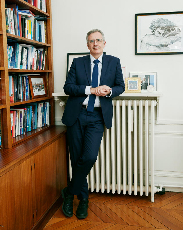 Sergei Gouriev, dans son bureau à Sciences Po Paris, le 23 janvier 2023.