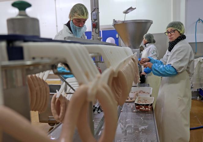 Dans un atelier de la SCOP Maurer-Tempé, spécialiste de la transformation des produits carnés, à Kingersheim (Haut-Rhin), le 1er décembre 2022.