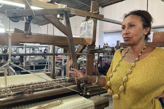 Aïssa Dione, company manager for furniture weaving, in Dakar.