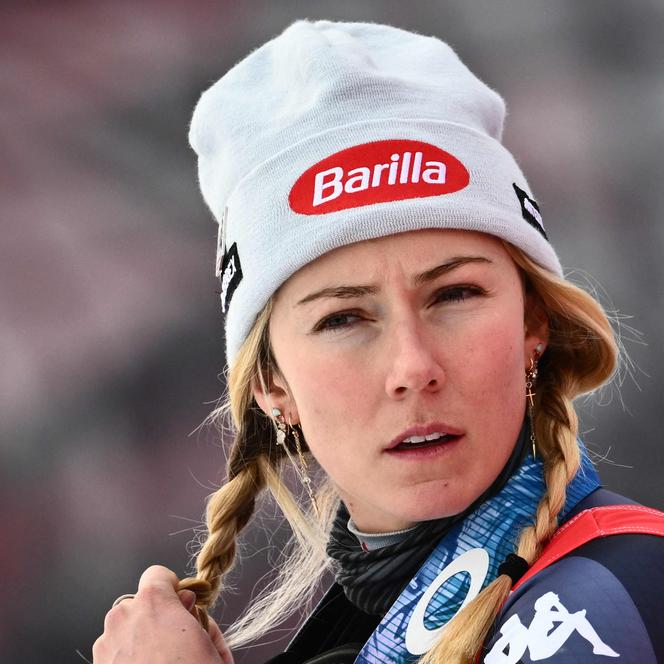 American Michaela Shiffrin, in Kronplatz, Italy, Tuesday, Jan. 24, 2023. 