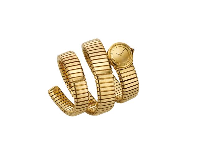 Reloj de pulsera Serpenti Tubogas, en oro, hacia 1959, Bulgari Héritage.  bulgari.es