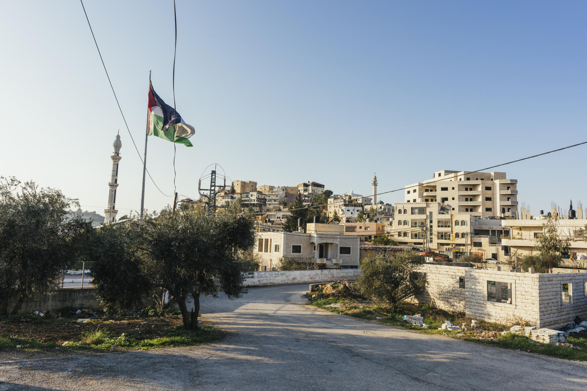 Le village palestinien de Ras Karkar, au nord-ouest de Ramallah (Cisjordanie), le 21 janvier 2023.