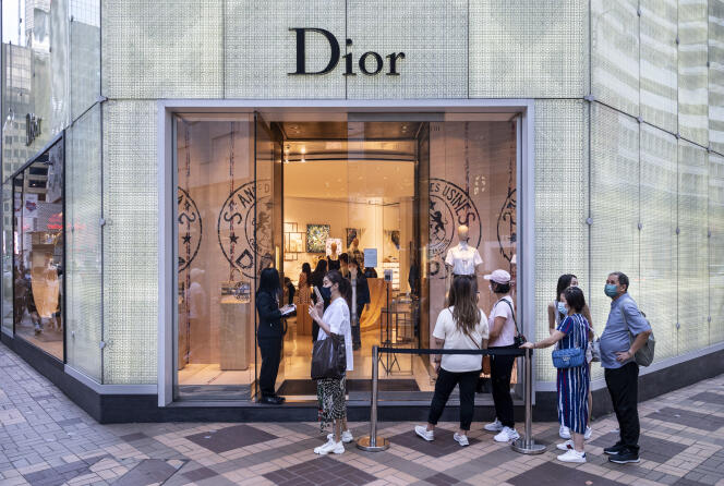 Une boutique Dior à Hongkong, le 29 juin 2022. 