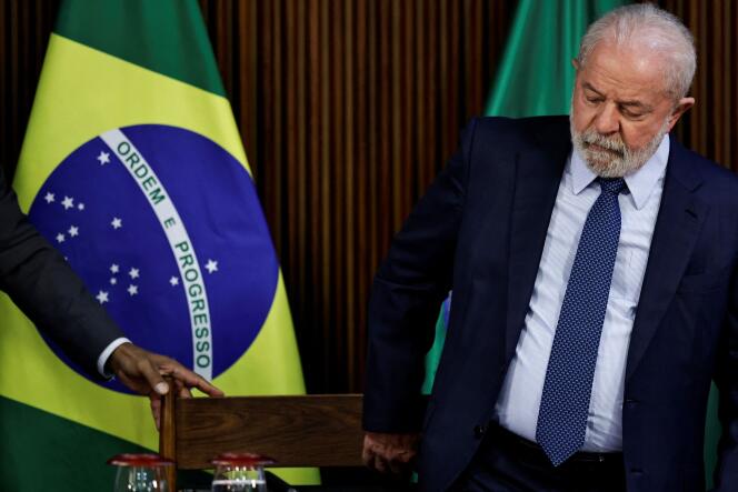 El presidente brasileño Luiz Inacio Lula da Silva, en Brasilia, 27 de enero de 2023. 