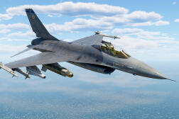 Le F-16 modélisé dans le jeu « War Thunder », à l’origine de la dernière publication de documents sensibles en janvier. 