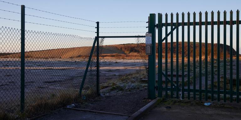 A view across Marchon Industrial Estate, the proposed site for The Woodhouse Colliery near Whitehaven, England. The coal mine, the first to be built in the United Kingdom for 30 years, will extract coking coal from under the Irish Sea for steel making.