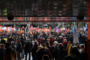 Beginning of the demonstration against the pension reform in Saint-Nazaire (Loire-Atlantique), January 31, 2023.