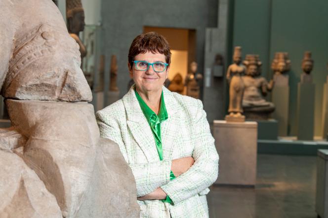 Yannick Lintz, en el Museo Guimet, en París, el 8 de noviembre de 2022.