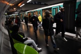 Dans le métro parisien, le 31 janvier 2023. 
